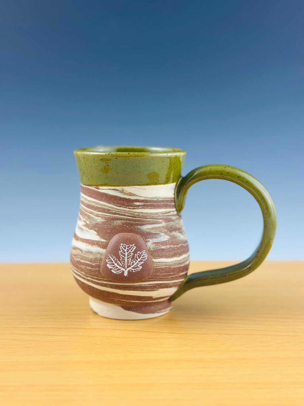 Olive Speckle Marble Mug
