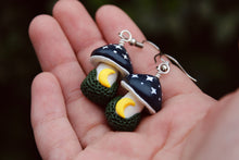 Load image into Gallery viewer, Midnight Mushie Earrings
