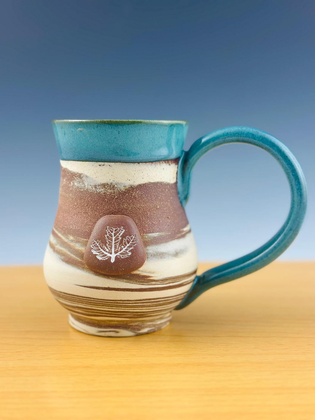Turquoise Marbled Mug