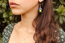 Load image into Gallery viewer, Midnight Mushie Earrings
